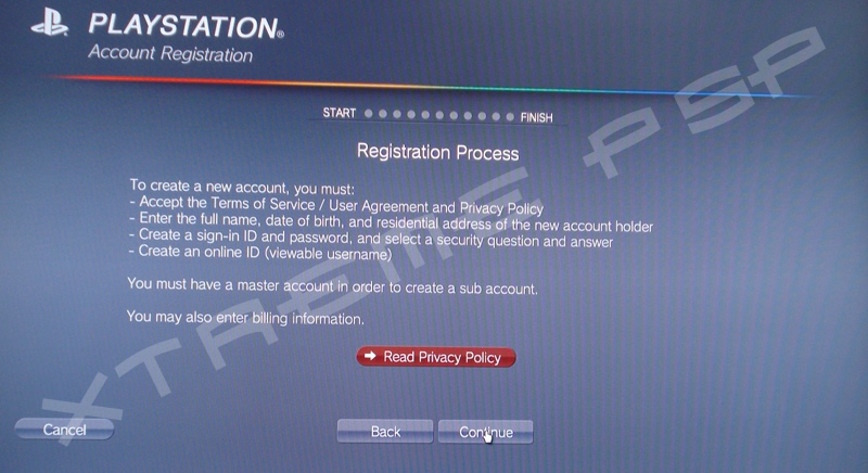 PlayStation Network - Create PSN account