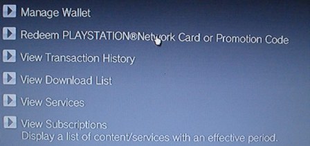 New PlayStation Network Card Option