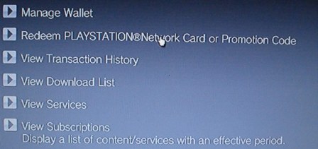 New PlayStation Network Card Option