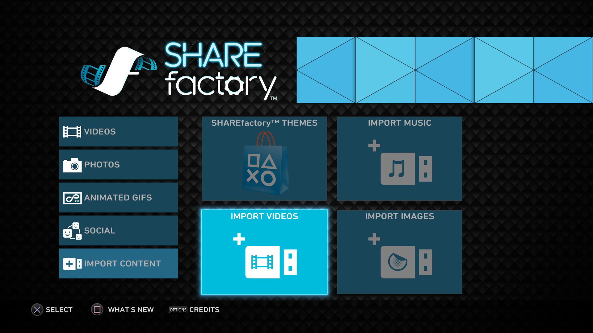 Import video. SHAREFACTORY. Share Factory. SHAREFACTORY Theme. Factory Theme.