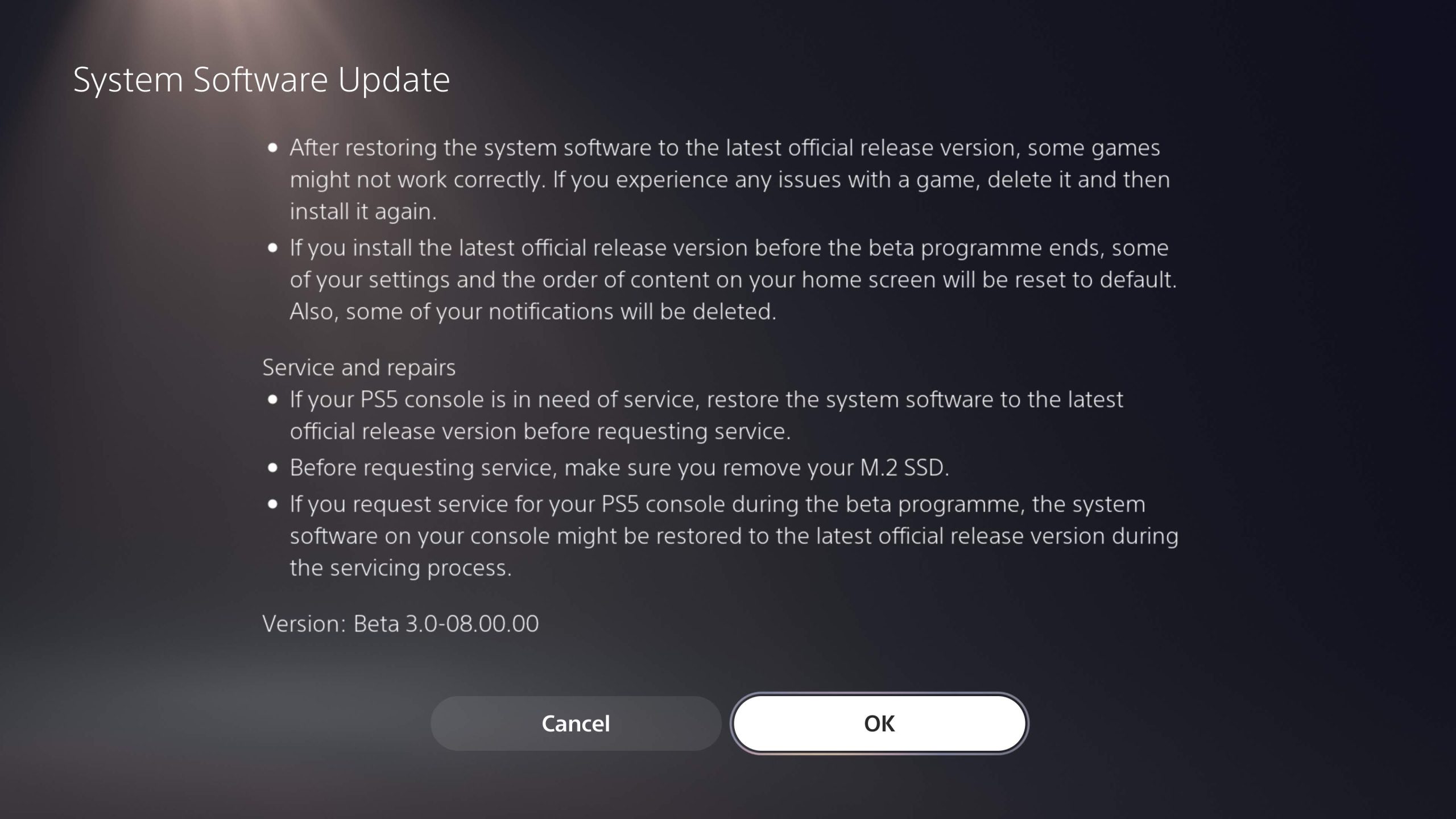 PS5 System Software / Firmware 23.02-08.40.00 Live, Don't Update!