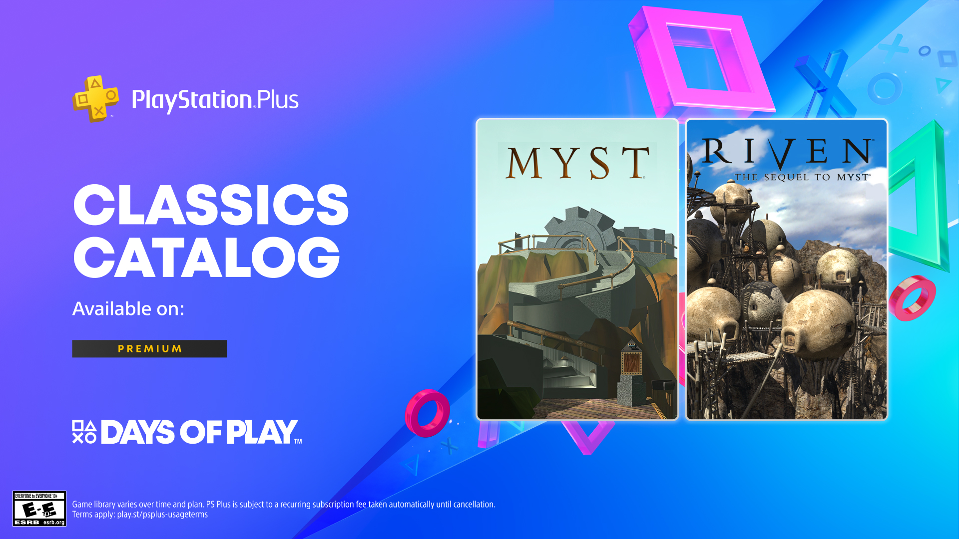 Days of Play 2025 Bonus Classic Games