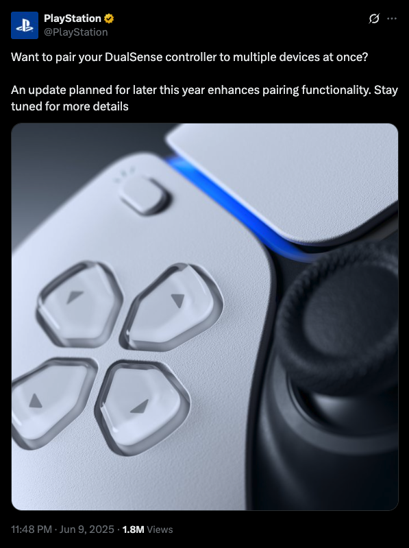PS5 DualSense Controller Pairing Update