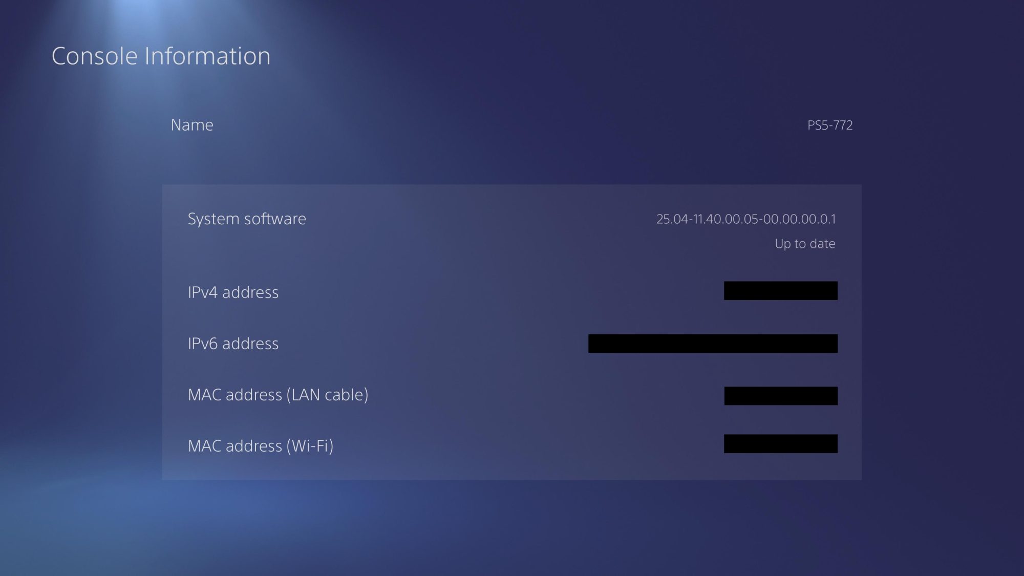 PS5 System Software v25.04-11.40.00