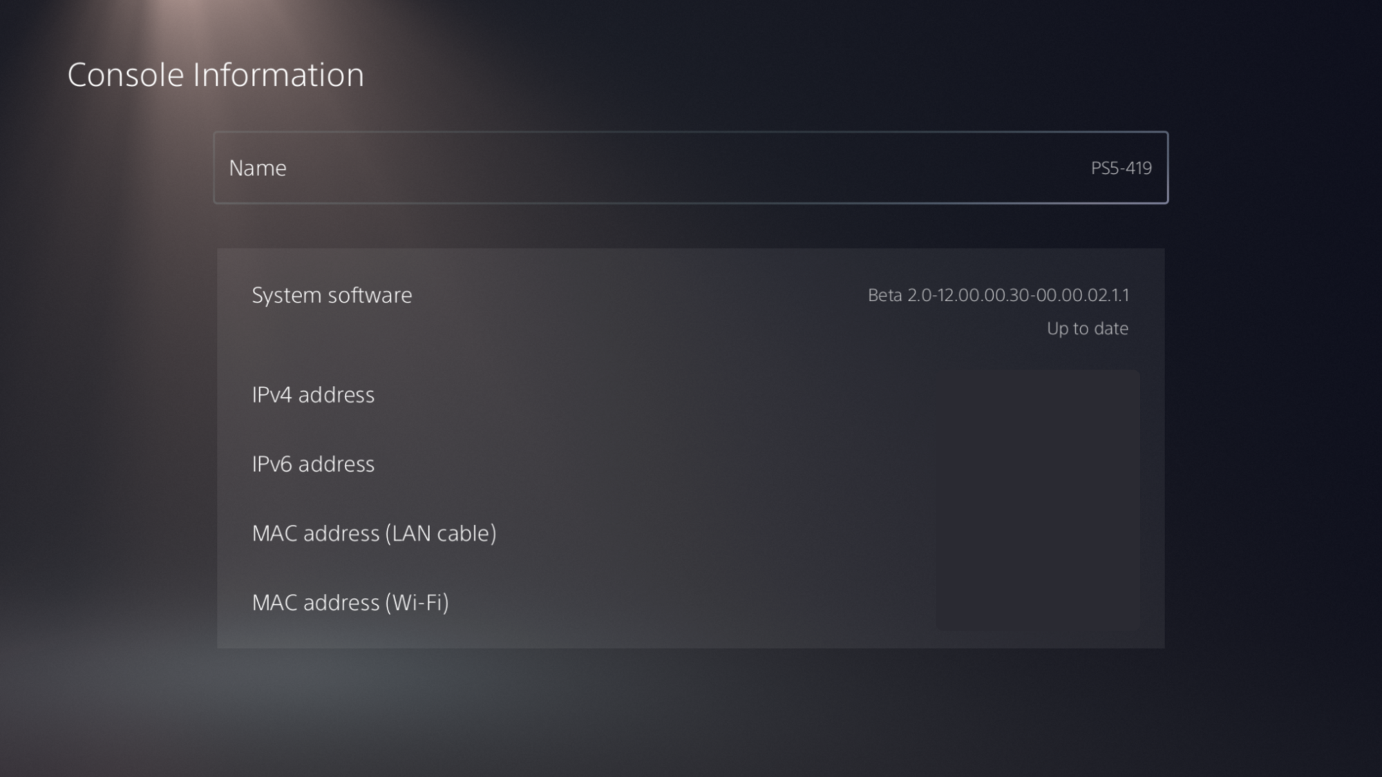 PS5 System Software v2.0-12.00.00