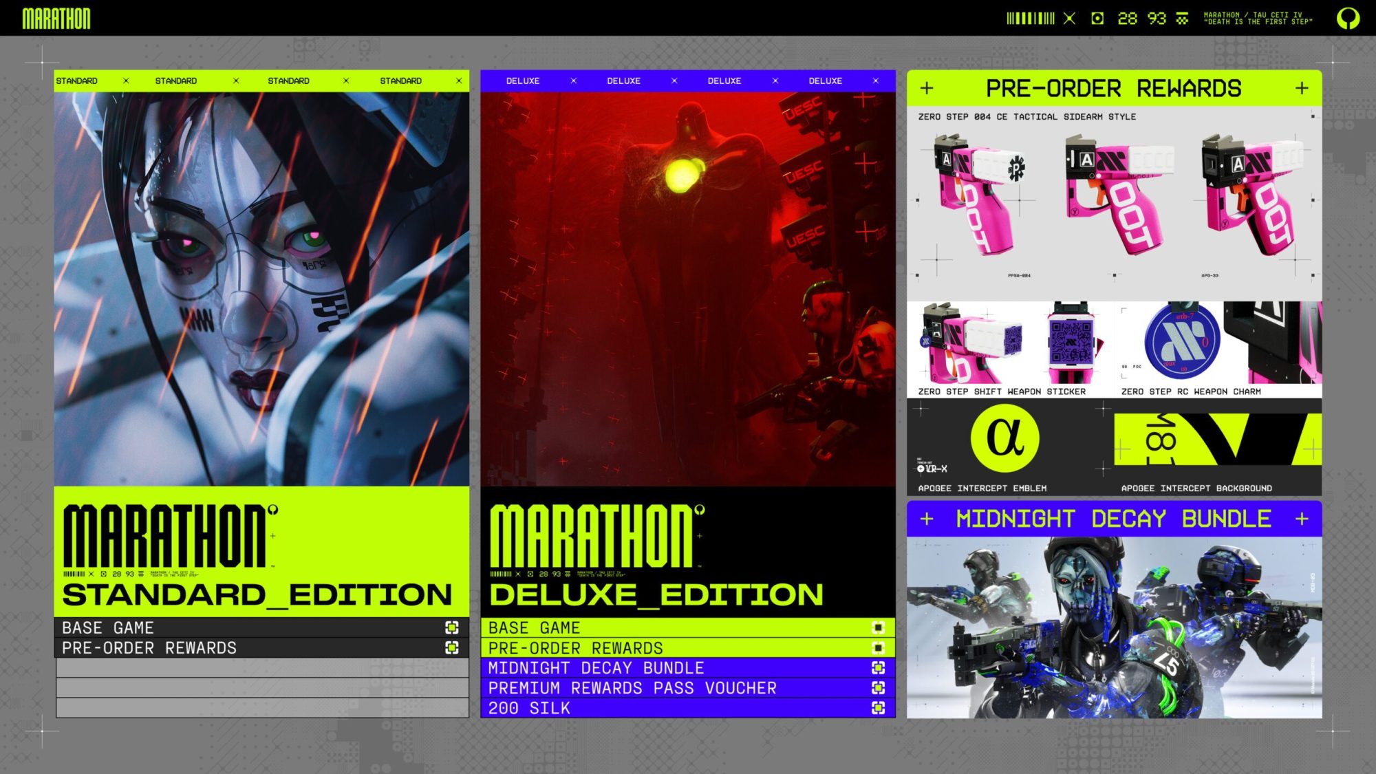 Marathon Standard and Deluxe Editions