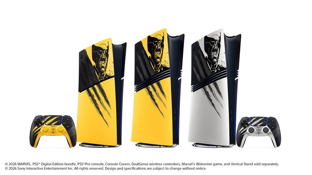 Wolverine Adamantium Limited Edition Console Cover and DualSense Controller