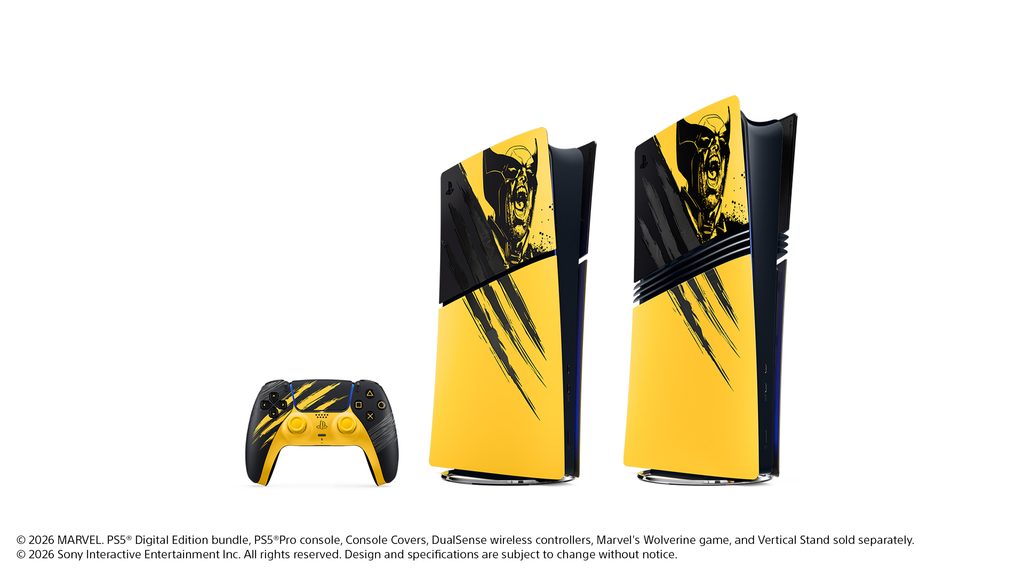Marvel’s Wolverine Battle Yellow Limited Edition PS5 and PS5 Pro Console Covers
